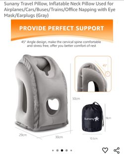 Inflatable travel pillow -New in box