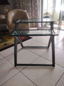 Glass top table