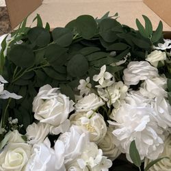 Arch Flowers And Drapes. Lings Moment 