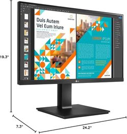 Two 24'' LG IPS QHD Computer Monitors
