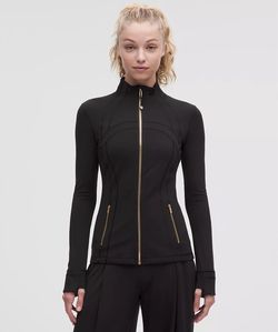Lululemon Define Jacket Black with Gold Hardware