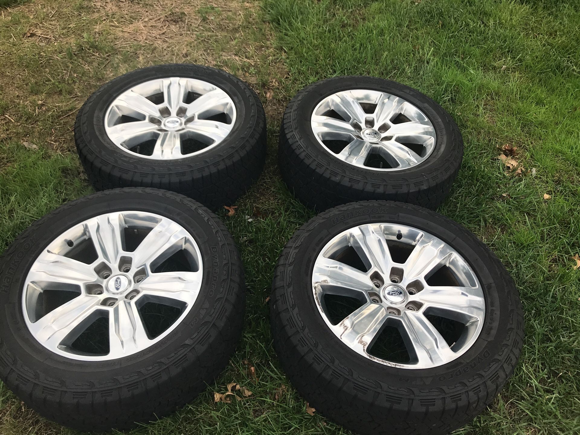 Set of 4 F150 Platinum Rims on Hankook Tires