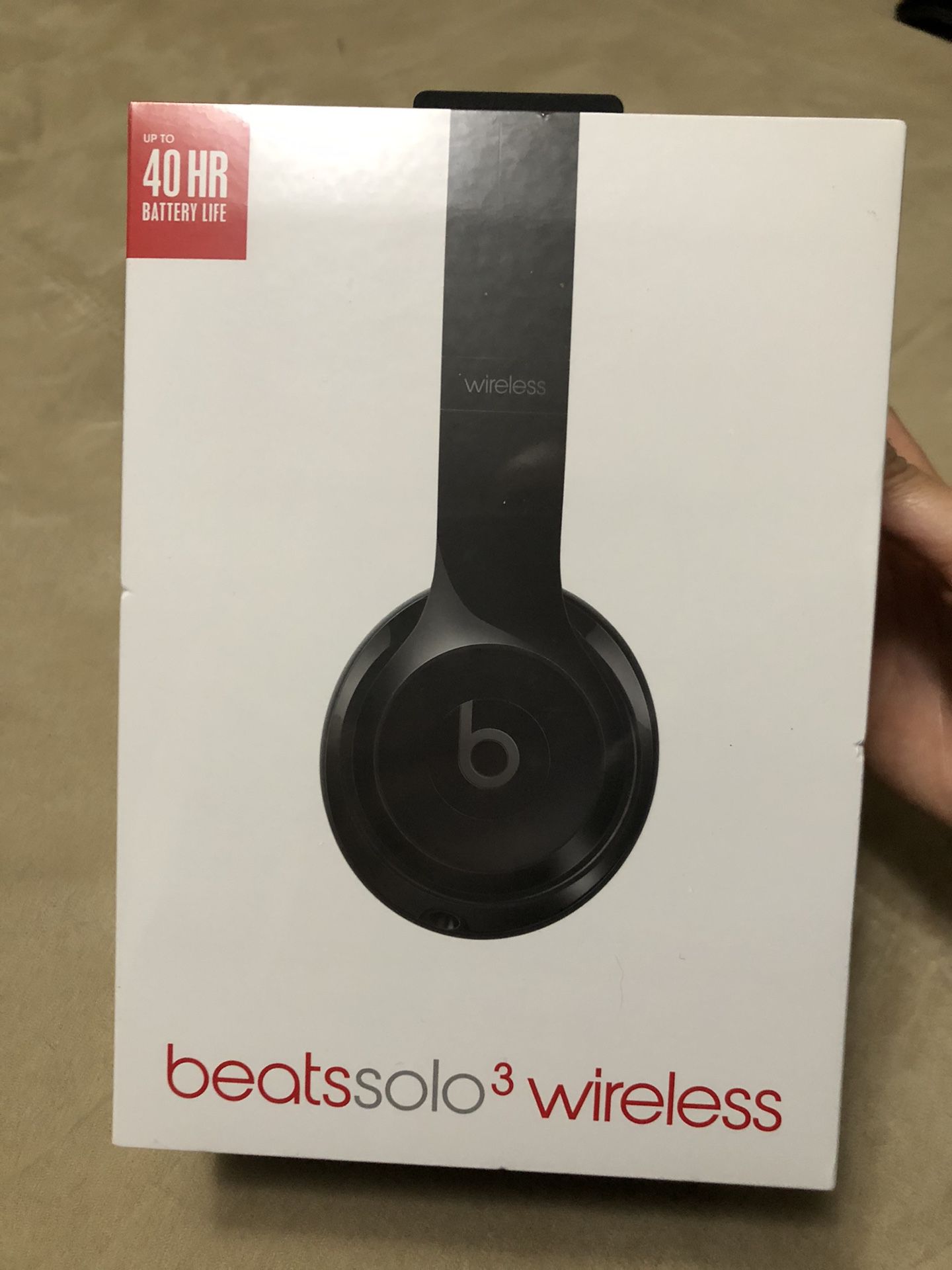 Beats solo 3 wireless. Brand new. Never opened. Still sealed.