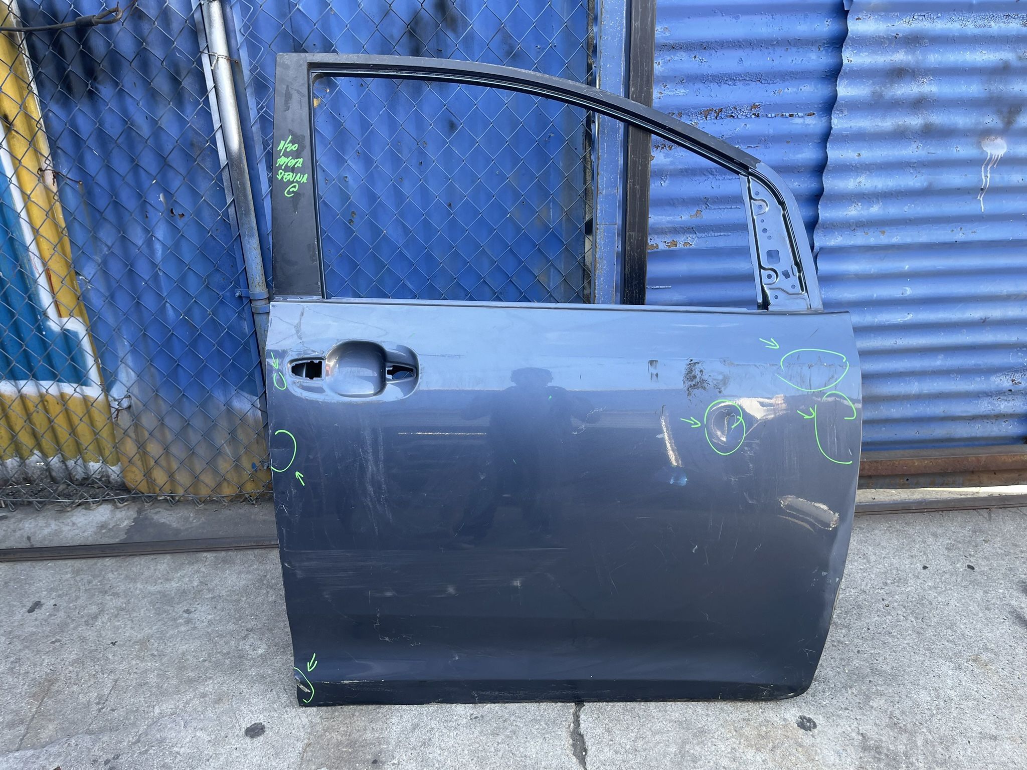 2011 - 2017 Toyota Sienna Front Right Passenger Side RH Door Shell OEM