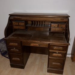 Antique Roll Up Desk 