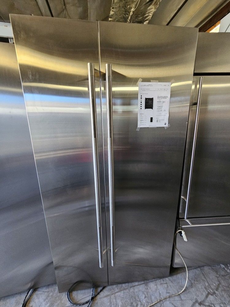 42" JENN AIR BUILT IN STAINLESS STEEL REFRIGERATOR