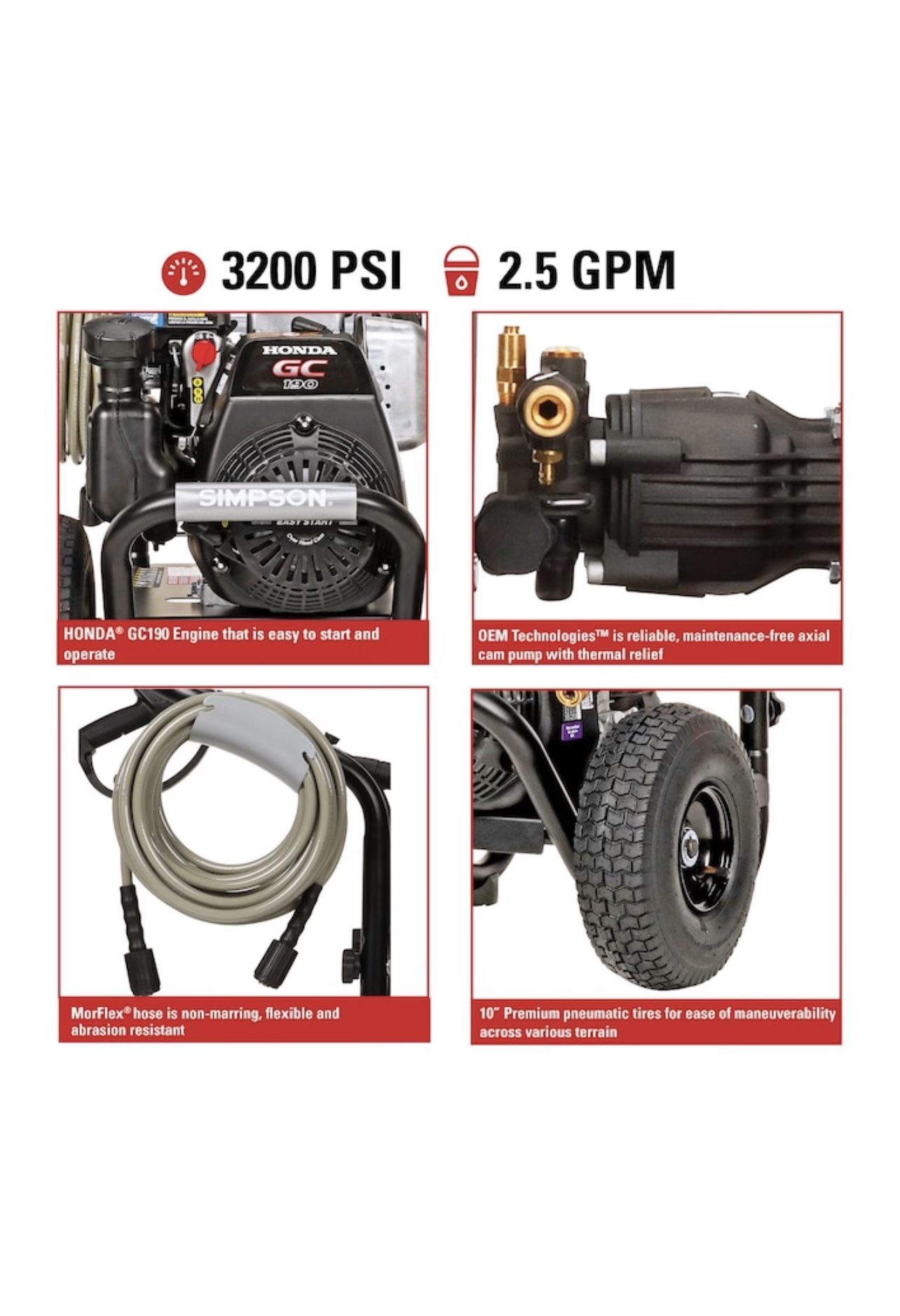 Simpson 3200 Psi Pressure Washer for Sale in Portland, OR OfferUp