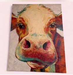 cow canvas painting