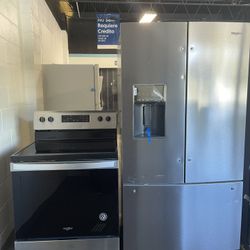 Whirlpool Kitchen Bundle 2 Pieces Stainless Steel Brand New 