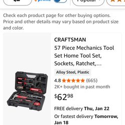 57 Piece Mechanics Tool Set