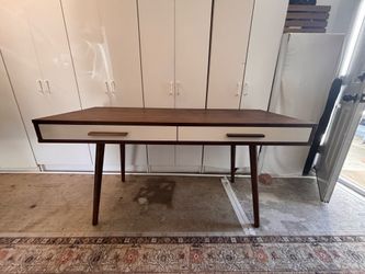 Wood desk / vanity