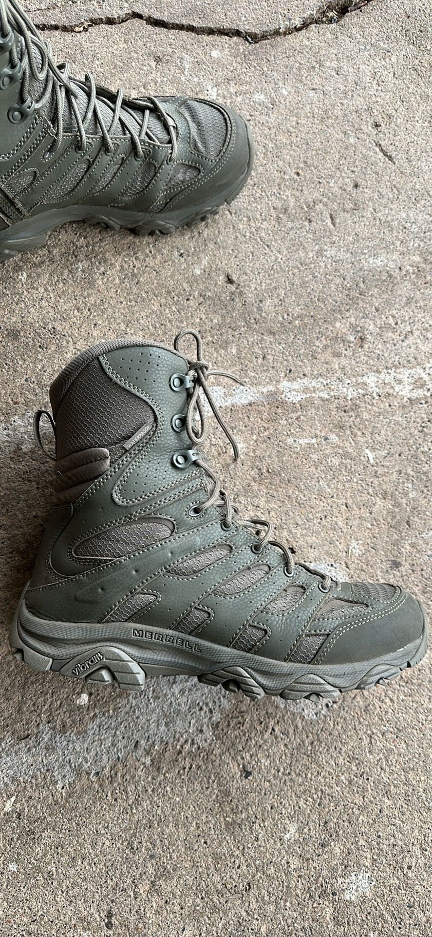 Merrell Moab 2 8" Tactical Waterproof Boots - Vibram Sole - Size 10.5 - $50