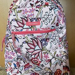 Vera Bradley Pink Foxwood Floral Canvas Backpack - Maplewood Floral