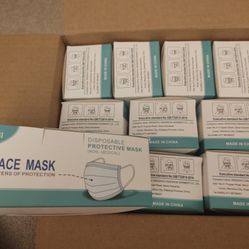 Box Of 10 Pack Of 50 PCs Face Masks