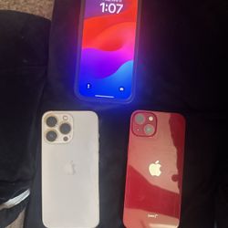 Red iPhone 13 128GB & iPhone 13 Pro 128G