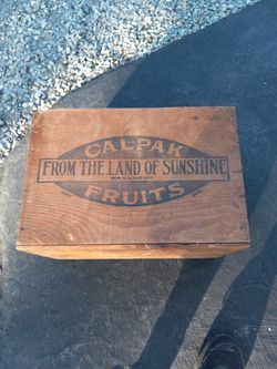 Antique Wooden Fruit Crate (Calpak)