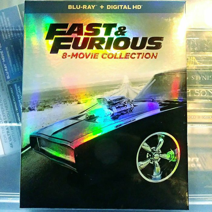 🆕 Fast & Furious 8-Movie Collection w/ Slip Cover (Blu-Ray + Digital HD)