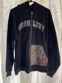 WISHLIST custom zip up hoodie