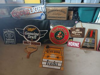 Man or women cave nostalgia beer signs