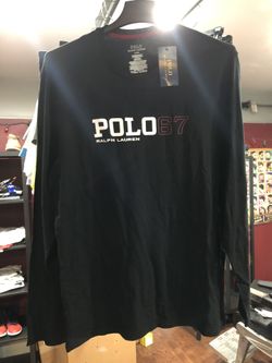  XL and Large polo ralph lauren shirt long sleeve black