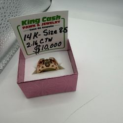 Rose Gold Mens Chocolate Diamond Ring