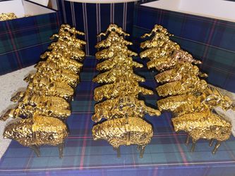 Rare Brooks Brothers gold 21 christmas ornament