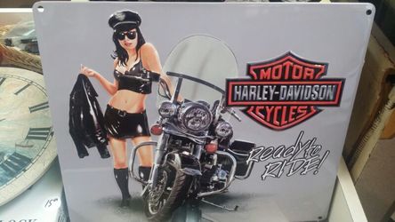 Licensed harley-davidson sign