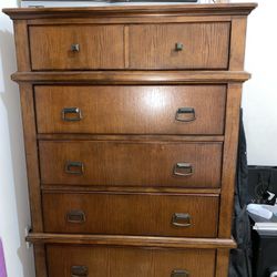 Brown Wood Dresser