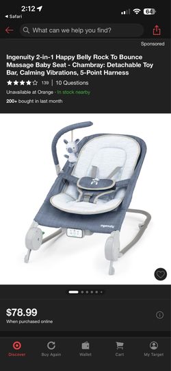 Ingenuity 2-in-1 baby bouncer