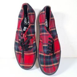 Vans Authentic Plaid Mix Shoes size M 10.5/ W 12