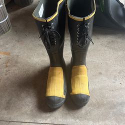 LaCrosse Steel Toe Rain Boots Size 10
