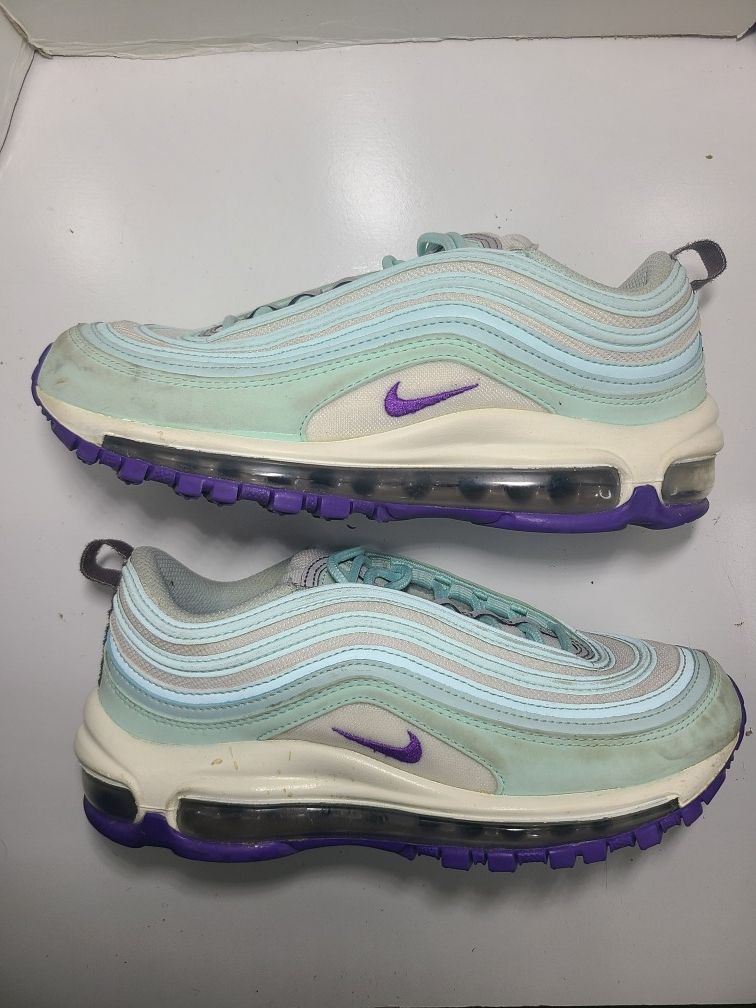 Size Women's Nike Air Max 97 Teal Purple 2019