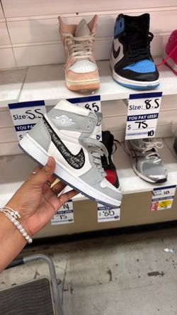 White and grey size 5.5