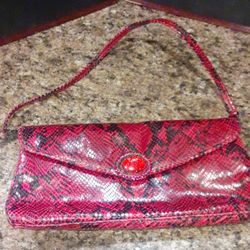 Snake skin via spiga bag