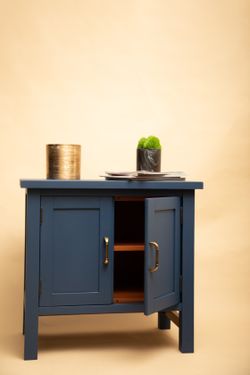 Navy Blue Cabinet