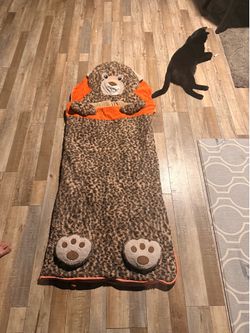 Kids sleeping bag leopard