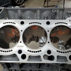 J35a8 P2R Cylinder Support Systems Bare Short Block