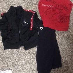 BOYS 18MTH JORDAN,CALVIN KLEIN AND JOGGERS