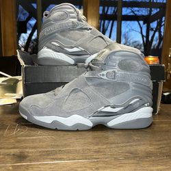 New Jordan 8 Cool Grey Size 10.5