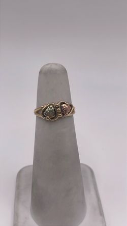 10k leaf design ring