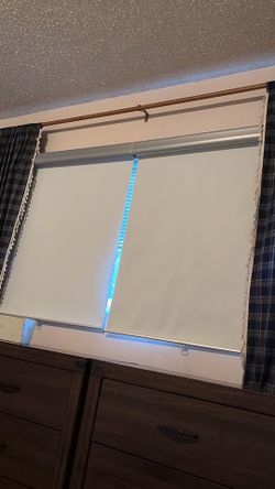 IKEA blackout shades, roll down