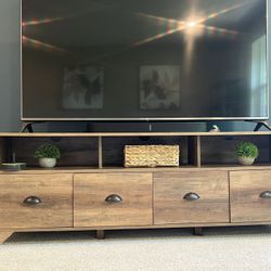 TV Console And Matching Bookcases