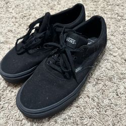Ladies Vans Black- Like New!!   Size-8