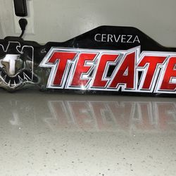 Tecate Cerveza  branded light-up beer sign