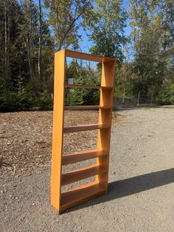 Tall Wooden Bookshelf – 6-Tier Storage Shelf – 80” Tall