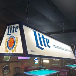 Miller lite pool table Light 