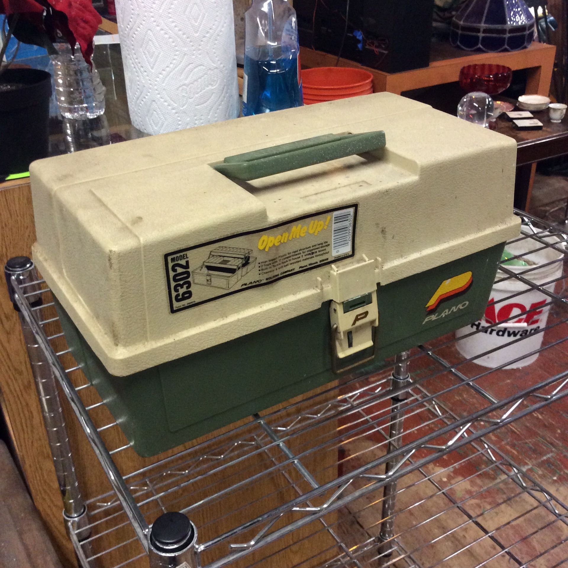 Vintage Plano Tackle Box With Fishing Gear