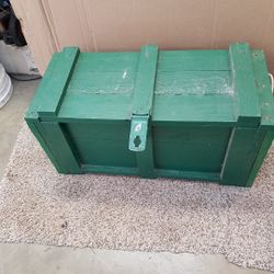 Wood Chest, Hinged Top Door