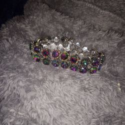 Schiaparelli Watermelon Colored Stone Bracelet 