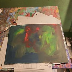 Abstract Mixed Media Artworks - Set of 2